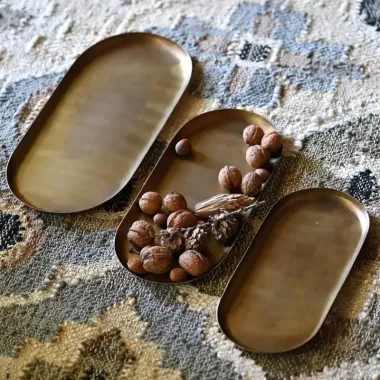 Lot de 3 plateaux ovales...