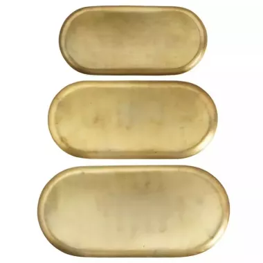 Lot de 3 plateaux ovales...