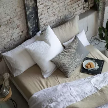 Drap housse en lin