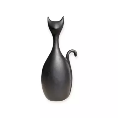 Statuette chat assis